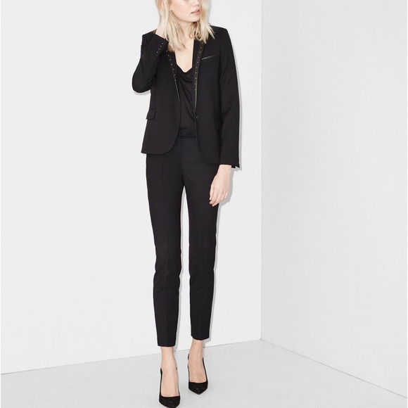 The Kooples Women's Blazer (New) — Leather Accents - Picture 4 of 4